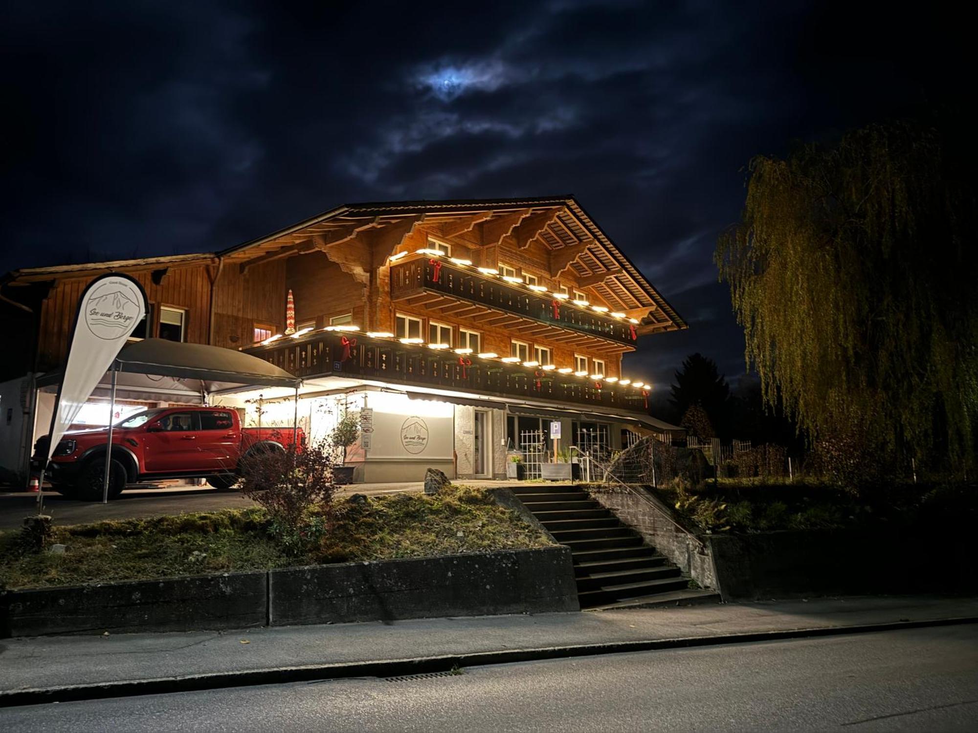 See Und Berge Garden Faulensee Exterior photo